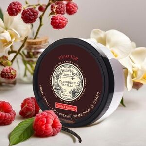 Perlier Caribbean Vanilla & Raspberry Body Cream - SEALED 6.7oz